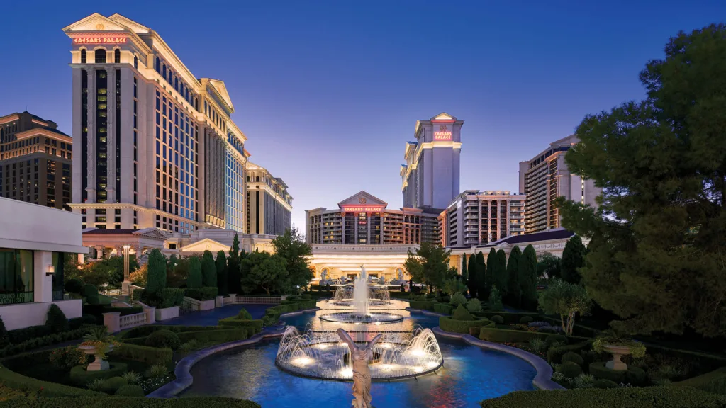 Exterior of Caesars Palace Las Vegas