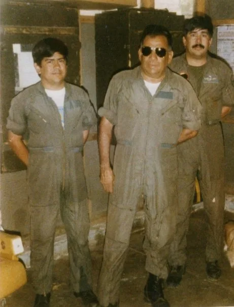 My Uncle Juan and his sons while
serving in the Contra Revolutionary Movement (1983).