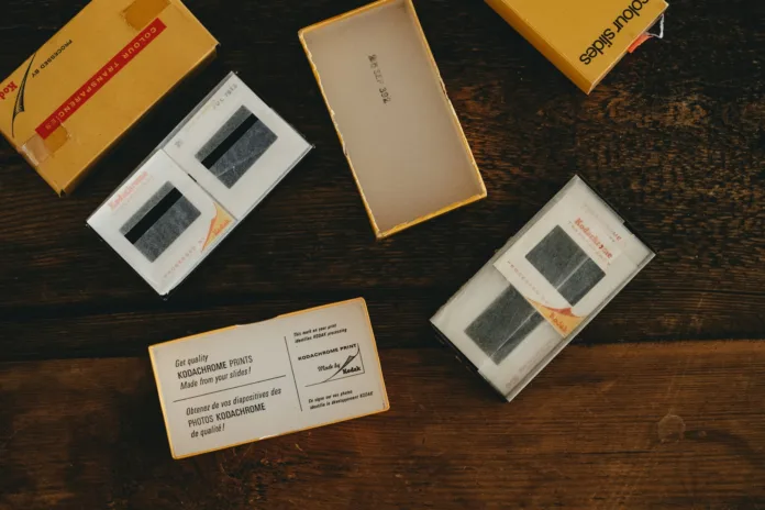 Kodachrome film boxes